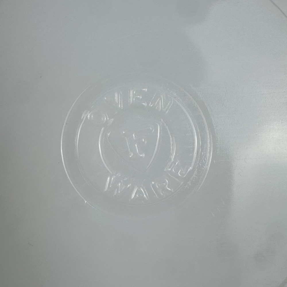 Vintage Federal Glass White Mixing Bowl Blue Fruit Nature Print Milk Glass USA - Picture 3 of 15